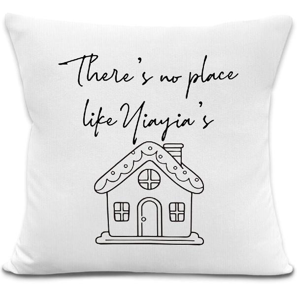 Papaw's Gifts Throw Pillow Covers, Birthday Gifts for Papaw Fathers Day,There's No Place Like Papaw's Decorative Pillowcases Cushion Cases for Living