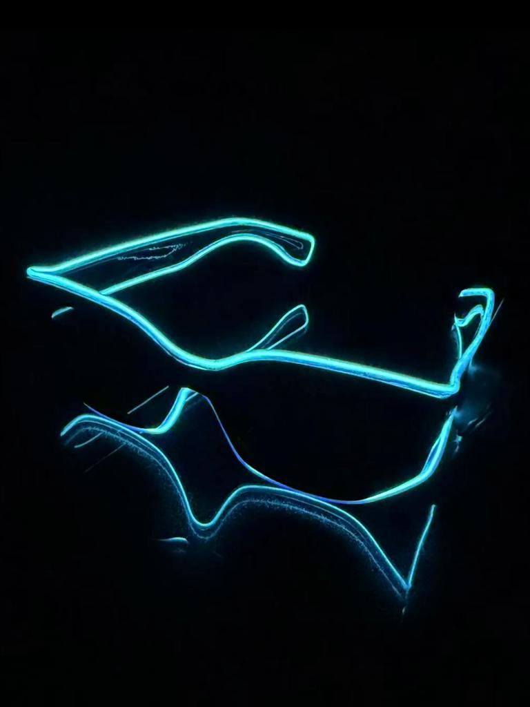 Wireless El Luminous Glasses Disco Luminous Led Online Celebrity Sunglasses Pixel Ktv Bar Atmosphere Concert Flash.