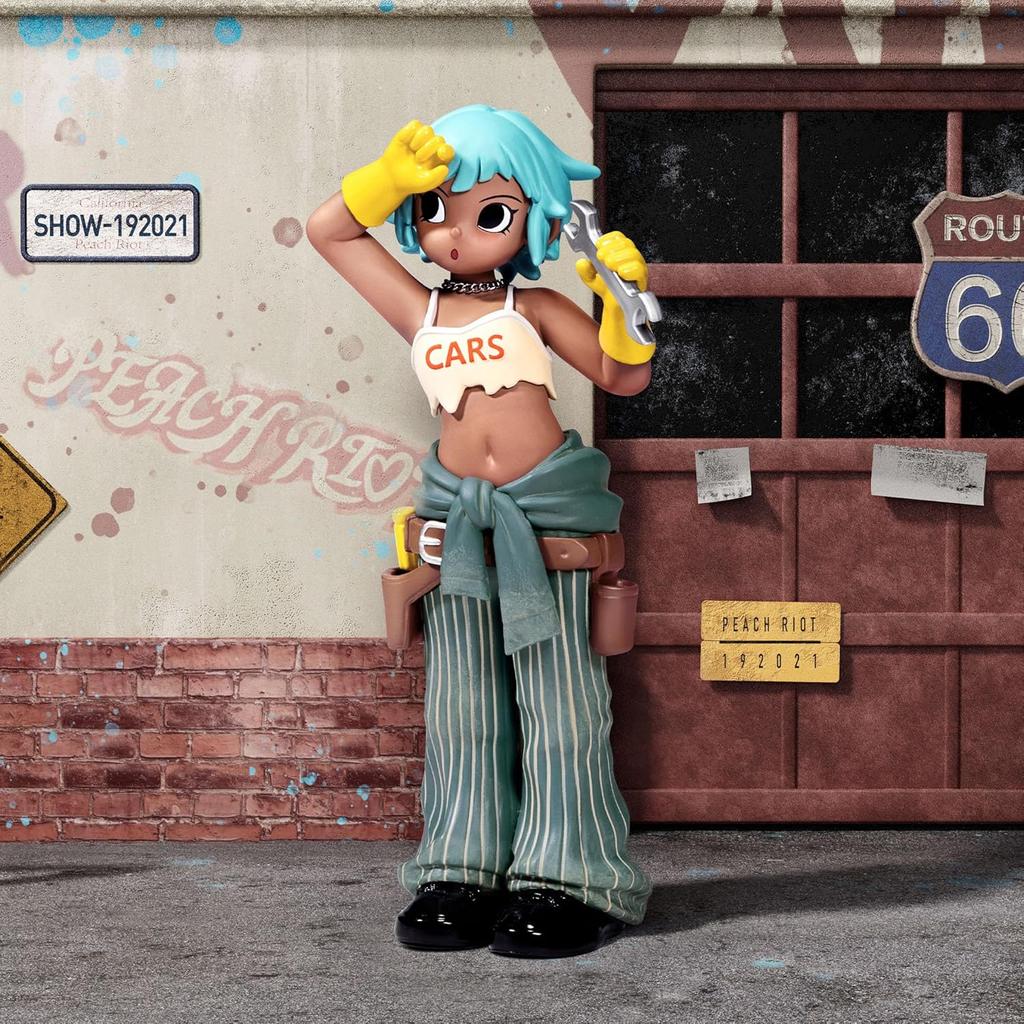 POP MART Peach Riot Rush Hour Series Figures Blind Box Figures,Holiday Birthday Gifts for Girls and Boys, Single Box