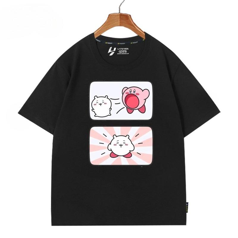 Chiikawa Simple Cartoon Character Graphic TShirt Unisex Couple Casual Summer ShortSleeve Oversized Streetwear Daily Top