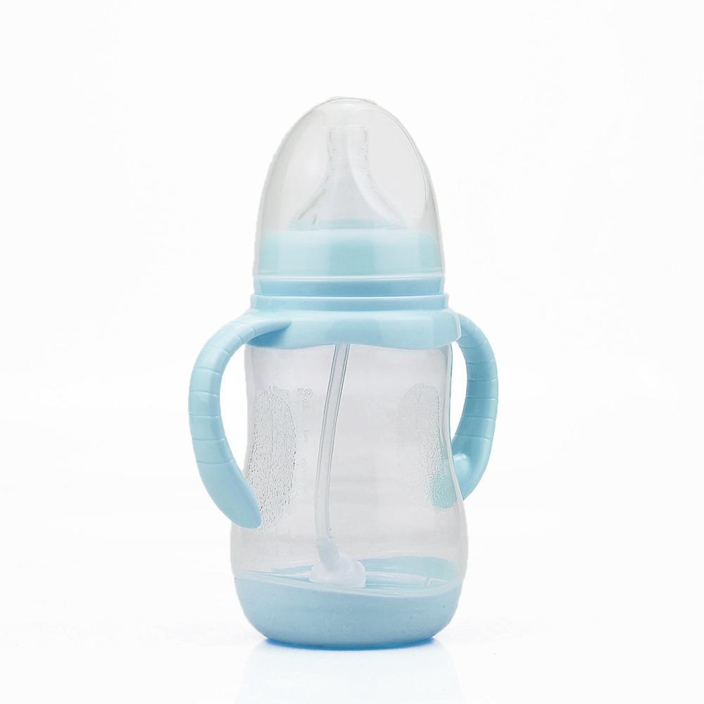 Силиконовая соска для детского молока, пищевая детская бутылочка с ручкой, принадлежности для кормления