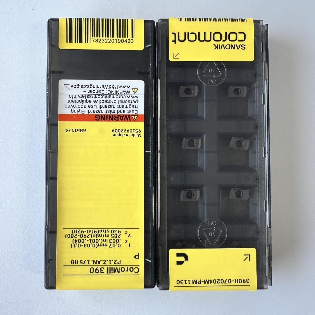 SANDVIK / 390R-070204M-PM 1130 / Original Swedish hard alloy blade 10 Pcs