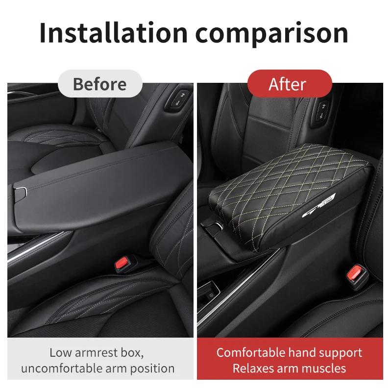 Universal Car Armrest Box Height Pad Support Storage Cushion For KIA Proceed Sorento Cerato Optima Sportage Ceed Niro Soul VU8