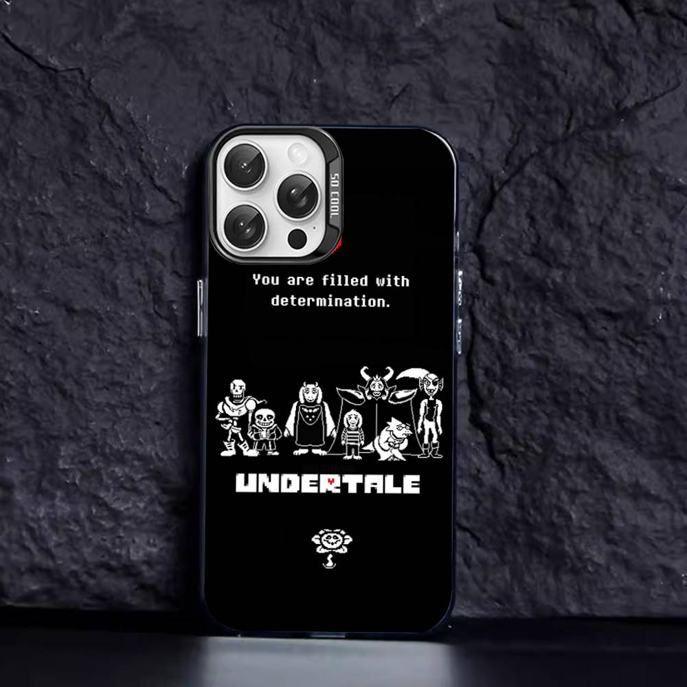 Чехол для телефона игра Undertale Цвет Серебристый Корпус Для IPhone 17 16 15 14 13 12 11 Pro Max Plus