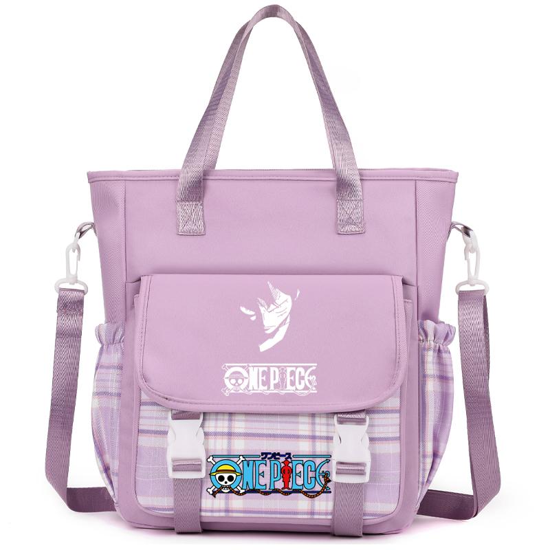 Аниме One Piece Дышащая компьютерная сумка женская сумка через плечо Милая сумка-мессенджер для подростков девочек и мальчиков школьная сумка женская повседневная моющаяся сумка