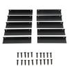 10PCS Aluminium Alloy Cabinet Edge Pull G Type Clasp Hidden Cabinet Handles for Kitchen Door Drawer Cabinet
