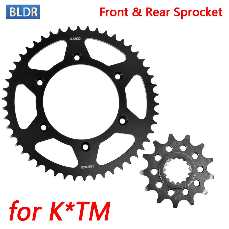 520 13T 50T Front Rear Sprocket Kit for K*TM 125 250 300 500 EXC Enduro XC-W 150 XC 300 SX 440 MX 500 EXC