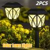 2Pcs Solar Yard Lights Bright Lawn Lights Outdoor Waterproof Led Solar Pathway Lights Landscape Path Lights