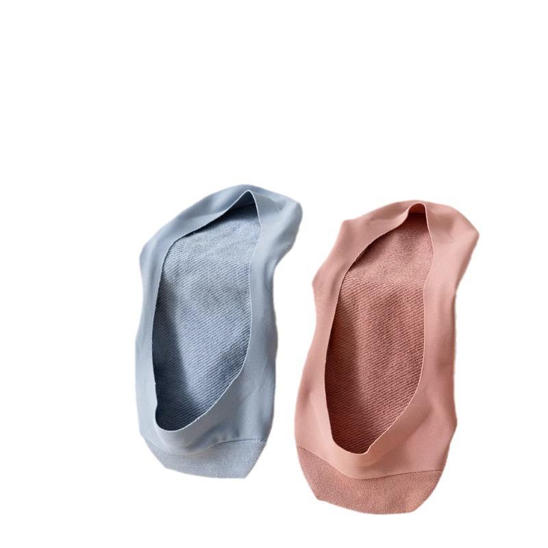 «Женские нескользящие носки-лодочки Ice Silk — невидимые, тонкие, с подошвой из чистого хлопка, идеально подходят для высоких каблуков летом».