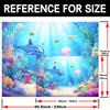 A piece of polyester marine party backdrop, 1 banner for underwater marine life photography