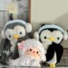 Little Penguin Sheep Papa Lamb Bag Versatile Plush Bag Campus Shoulder Bag Doll Cute Crossbody Backpack