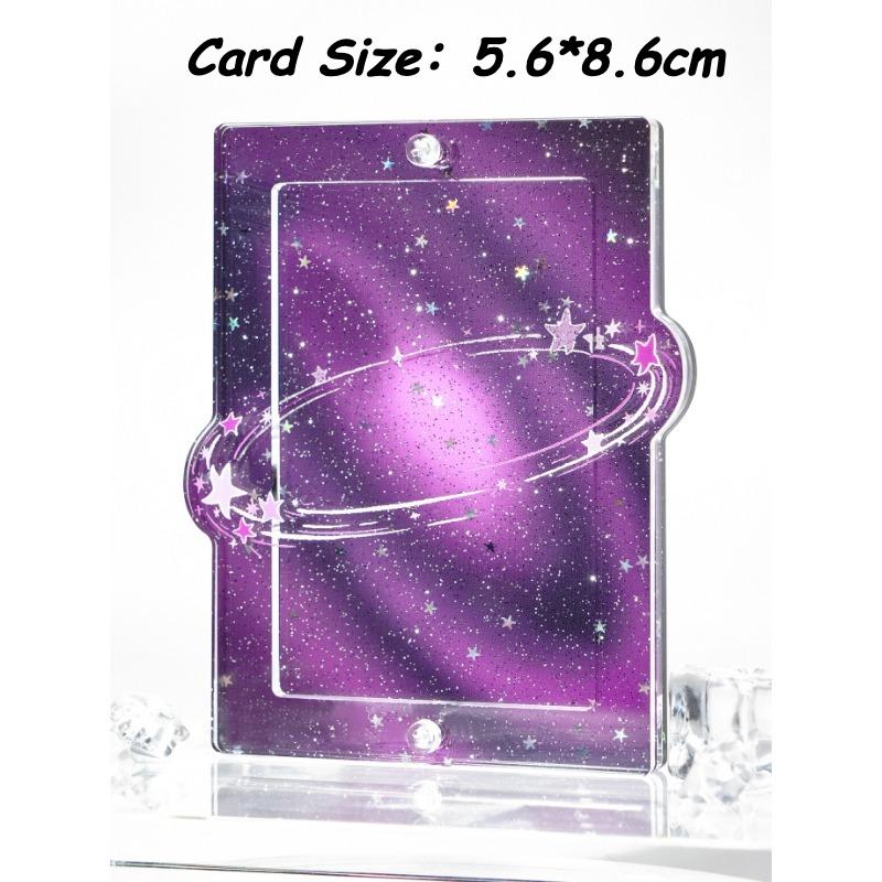 Brilliant Milky Way Series Photoicard Frame for Kpop Idol Card Acrylic Photo Frame 3 Inch Anime Card Sleeves Creative Desk Decro