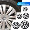 4 шт. Для VW Golf Tiguan Transporter Passat Touran Scirocco Rline GTI Polo Центральные колпачки ступицы колеса Наклейка значок