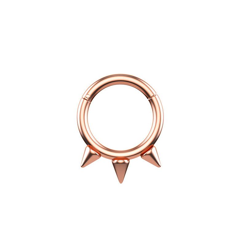 Хрящевая серьга с шипами, кольцо для перегородки, пирсинг ноздри, хирургическая сталь для носа