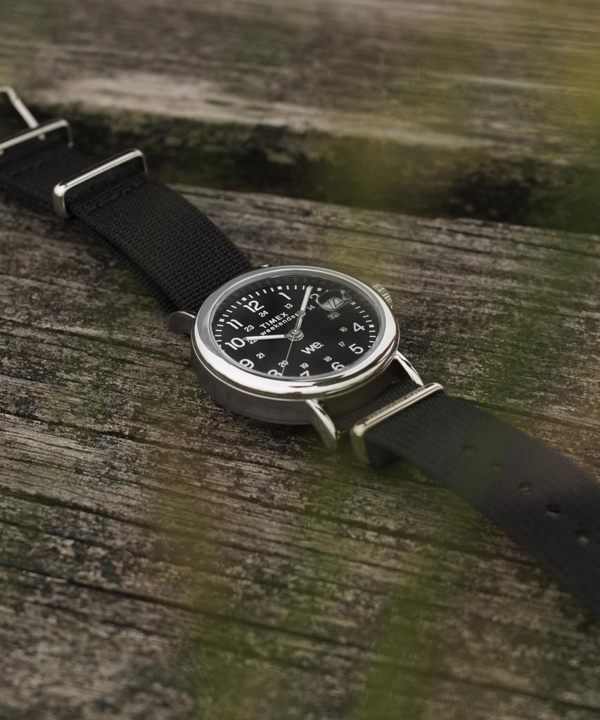 [TIMEX] Часы Weekender Кварцевые 5 АТМ Водонепроницаемые Минеральное Стекло Черный Циферблат TW2W85700 Унисекс [Оригинал]