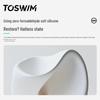 Экологичная силиконовая шапочка для плавания TOSWIM для длинных волос