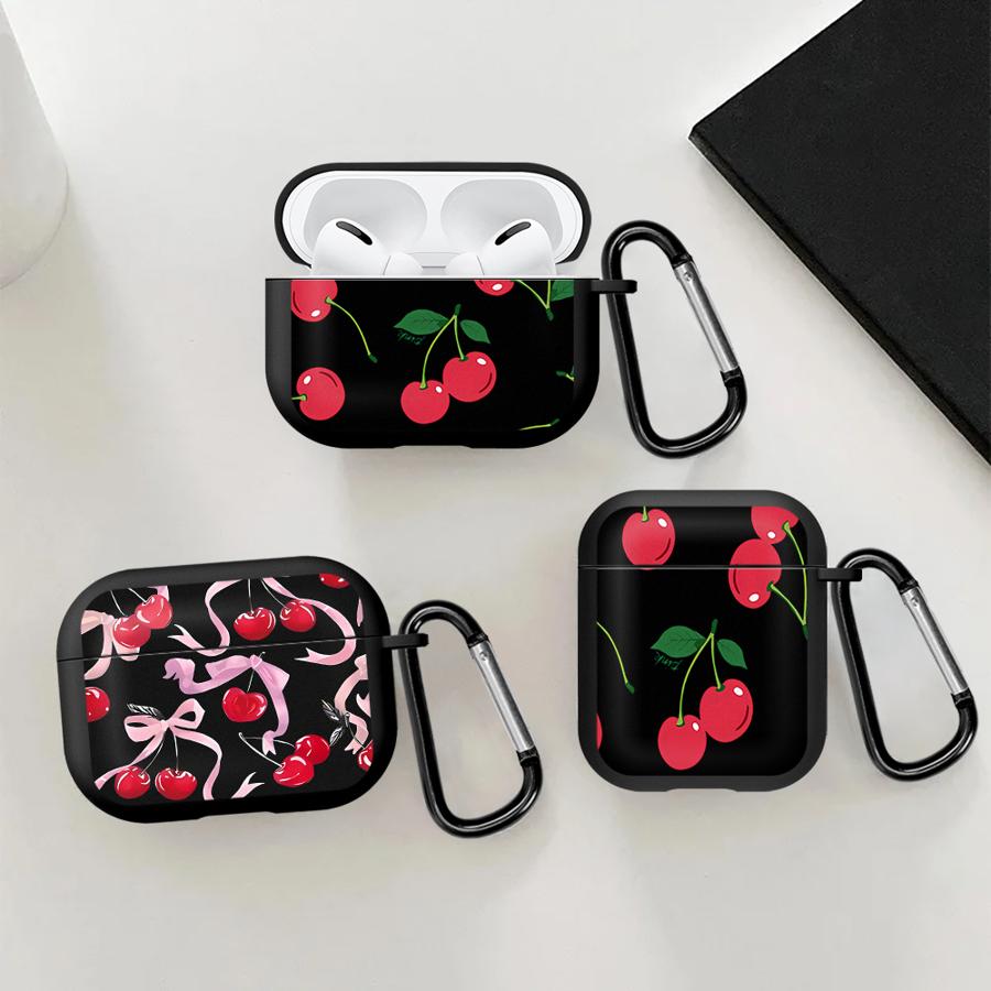 Чехол для наушников Cover Case Для Airpods 3 Pro 4 1 Pro3 Pro2 2 Корейский Милый Бант Вишня