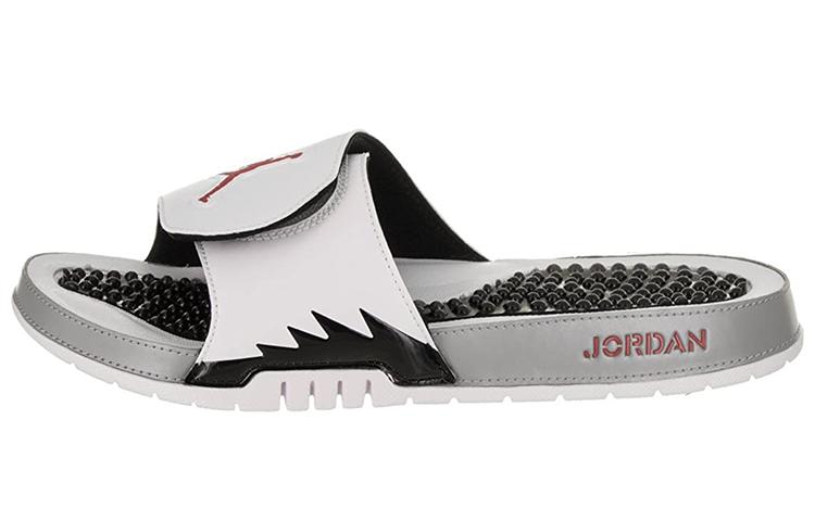 Шлепанцы Air Jordan Hydro 5 'Белый Красный Серебристый' 555501-112