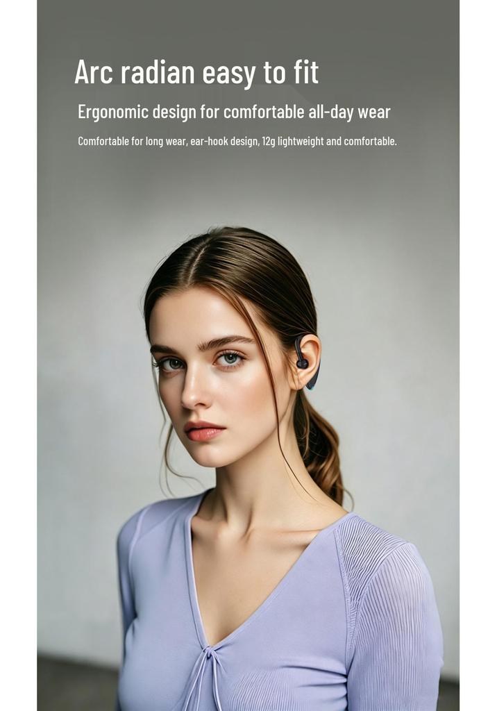 Bluetooth-наушники F900: Одноухое, Зажимное, Беспроводное, Длительное время ожидания, Определение номера вызывающего абонента, Спортивный дизайн