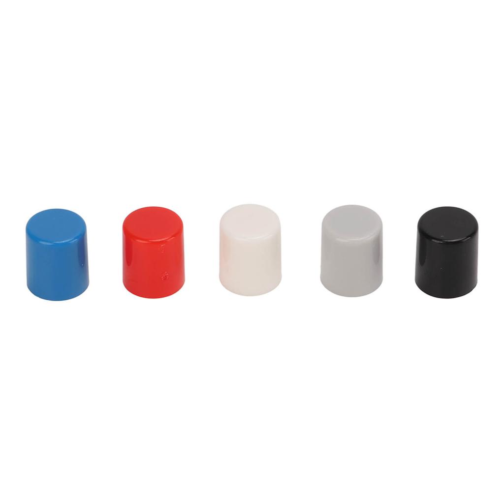 250PCS Push Button Caps ABS Plastic 6 Pin Power Self Locking Switch Caps Multiple Colors