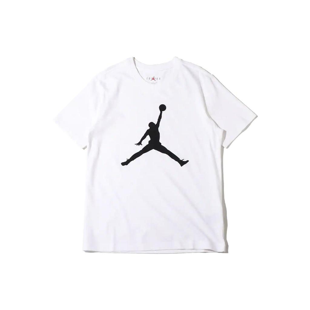 Jordan SS22 Футболка с круглым вырезом и логотипом, мужские топы, белые CJ0922-100