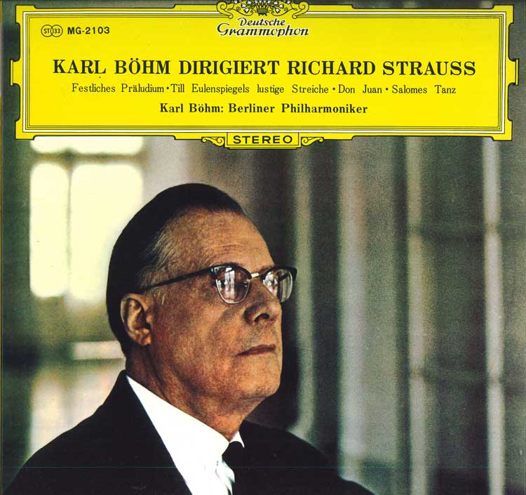 Виниловая пластинка KARL BOHM - Шедевры Рихарда Штрауса SMG2103 DEUTSCHE GRAMMO Япония Классика Б/у