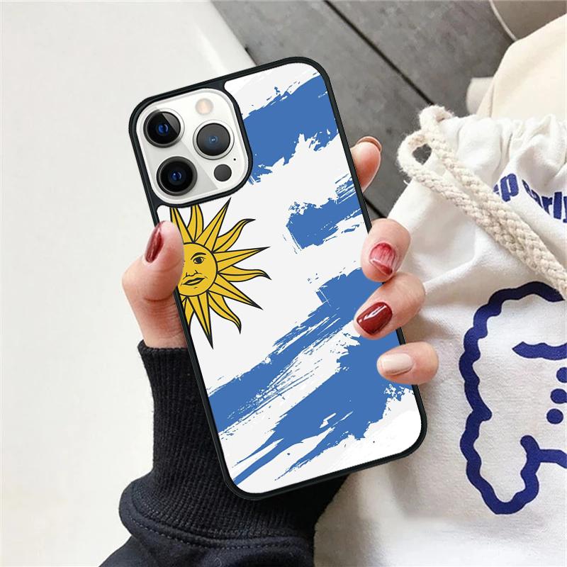 Чехол для телефона с флагом Уругвая для iPhone 17 Air 15 16 Чехол 11 13 14 Pro Max 12 Plus Max Fundas