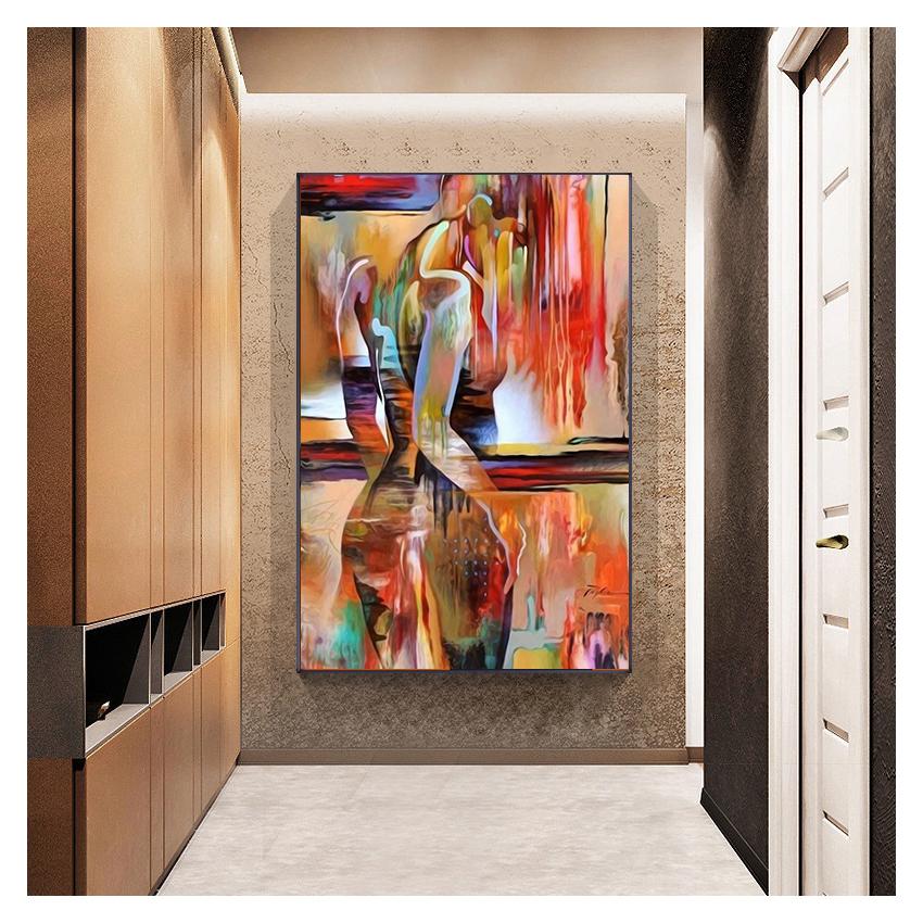 Современная секс-леди картина, настенный художественный постер для девушки, спальни, абстрактное минималистское искусство, картина маслом, домашний декор, скандинавская картина на холсте