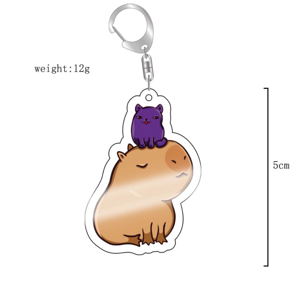 Брелок с изображением капибары, капибары, смолы, брелоки с изображением животных капибары, брелоки для ключей, сумка, подвеска