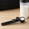 Extended Handle Measuring Spoon Powder Scoop with Handle, Precise Quantitative Control Spoon, Easy Hold Sliding Seal Leak-Proof Design, for