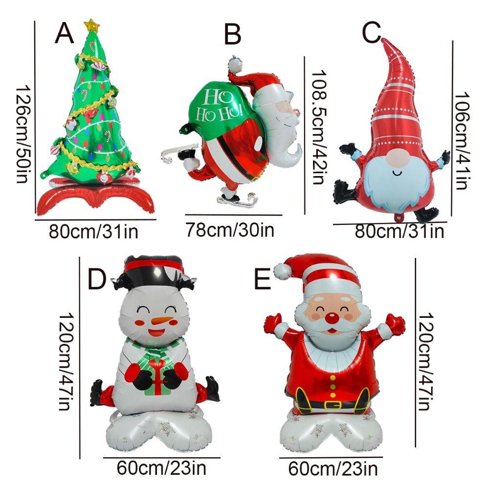 Santa Claus/Snowman/Xmas Tree 3D Santa Claus Balloon Home Decor