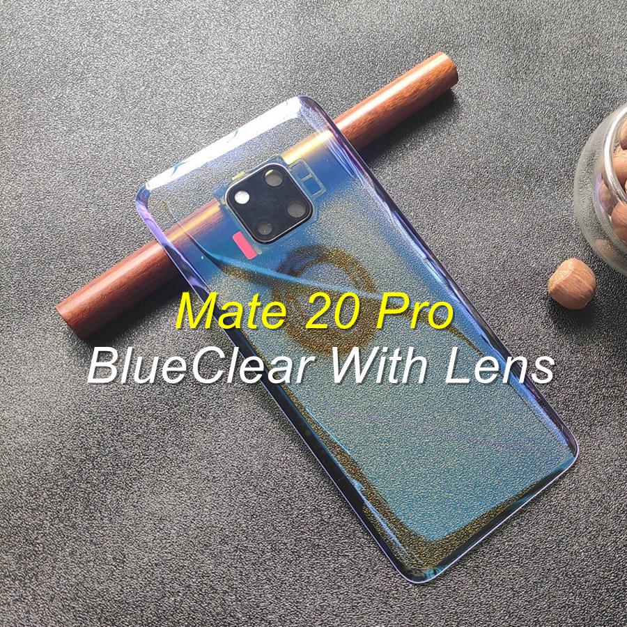 Прозрачное стекло для Huawei Mate 10 20 30 Pro, задняя дверь с аккумулятором и объективом камеры