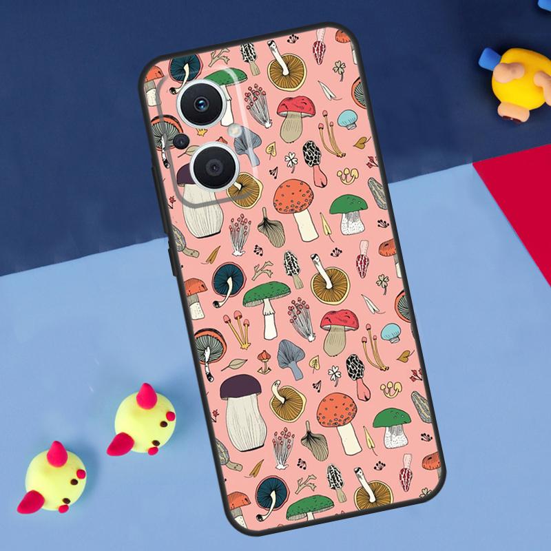 Чехол Mushroom для OPPO Reno 14F 13F 12F 11F 10 11 12 13 14 Pro 8T 7 8 Lite OPPO Find X6 X5 X8 X9 Pro