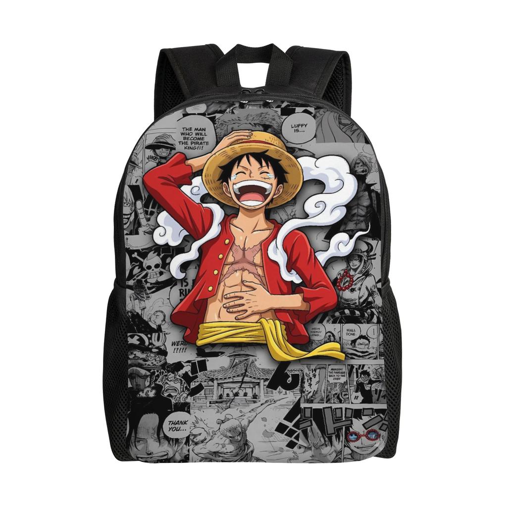 Рюкзак Манга Луффи Пятая Передача One Piece Женский Полиэстер Колледж Рюкзаки Большой Стиль Школьные Сумки Рюкзак