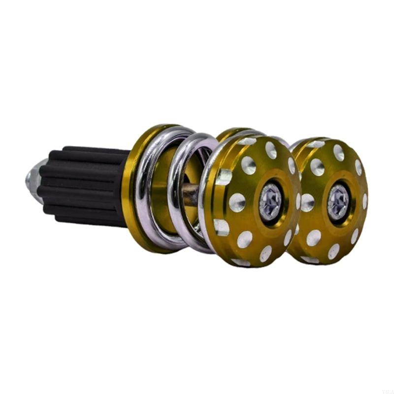 Y4UA Innovative Spring Design Motorcycle Handlebar End Weights Inserts Suitable For Improved Stability And Reduced Vibration
