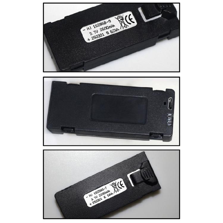 2600mAh 3.7V Replacement Intelligent Flight Battery Long Flight Time Battery for E88/E99/E525 Drones Accessories