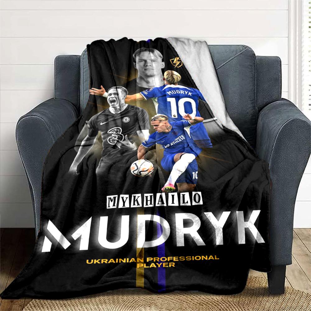 Chelsea Fc Football Player Customize Text Blanket Throw Customizable Blanket Comfortable Versatile for Chair Living Room Office Chair Livingroom