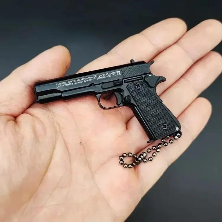 1:3 Сплав Модель пистолета 1911 Миниатюрный Разборный Игрушечный Пистолет Брелок Подвеска для Рюкзака Украшение Подарок для Мальчиков Взрослых
