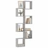 VidaXL Wall Cube Shelves 6 Pcs Sonoma Grey 30x15x30 Cm, Cube-shaped Storage, Cube-shaped Organizer, 815884