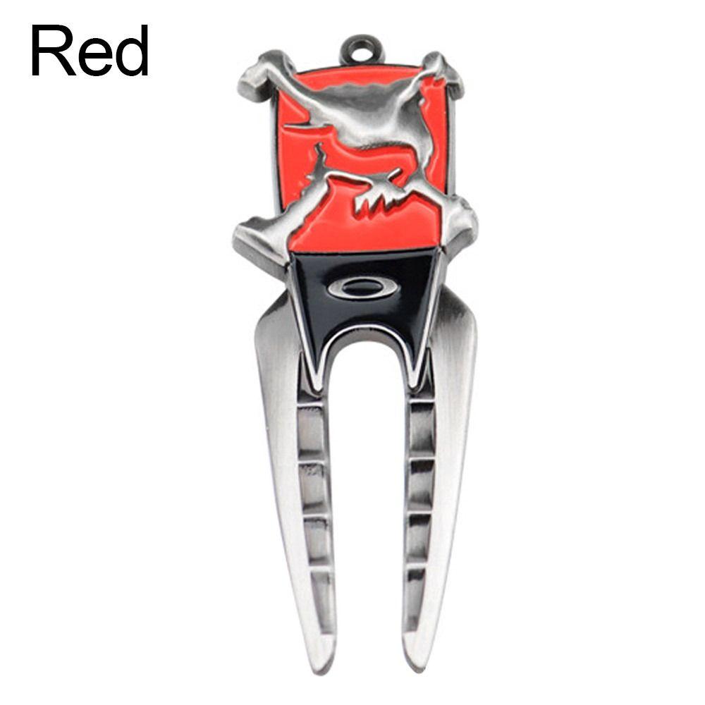 Portable Zinc Alloy Training Aids Pitch Repairer Tool Golf Fork Prongs Golf Divot Lawn Maintenance