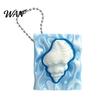 Durable 3D Printed Key Accessory Shell Starfish Press Keychain, Marine Theme Stress Relief Interactive Clicking Toy Holder, Sensory Fidget for