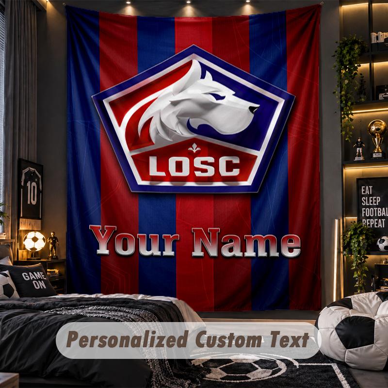 TapestryLOSC Lille Custom Name Text Personalized Wall Hanging Tapestry Home Wall Decor