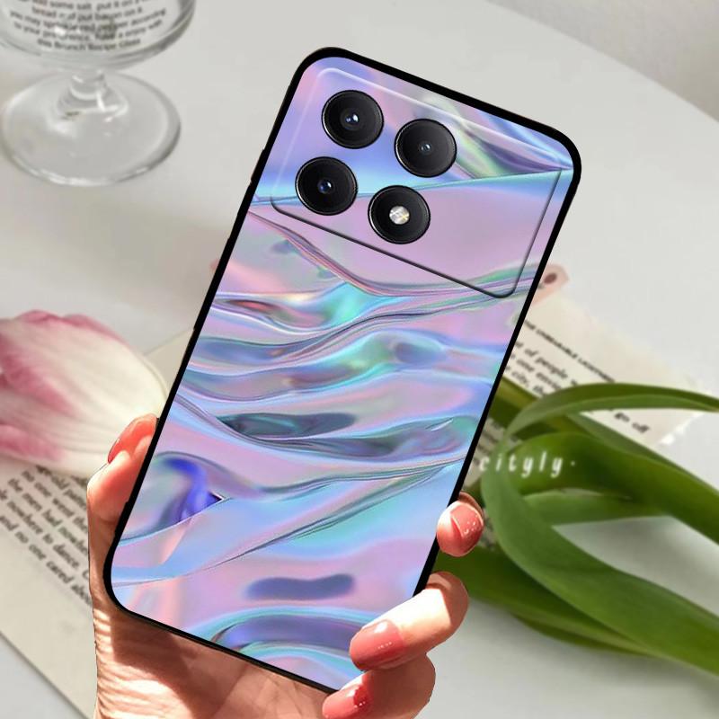 Чехол для POCO X6 Pro 5G Чехол POCOX6 Ударопрочный Мягкий ТПУ Силиконовый Чехол для Телефона Для Xiaomi POCO X6 Pro 5G Capa Мультяшный Матовый Бампер