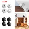 4 шт. Универсальное колесо с вращением на 360°, Сверхмощное мебельное колесо, Бесшумный универсальный ролик, Ящик для хранения