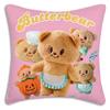 Cute cartoon bear Pillow Covers Cartoon Sofa Decorative Home Double-sided Printing Short Plush Cute Cushion Cover