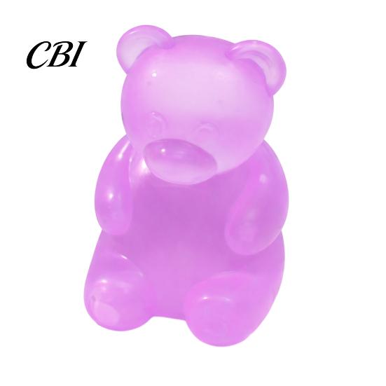 Relaxation Soft Toy Bear Shape Stress Relief Toy, Elastic Sensory Fidget High Density Travel Size Reliever Durable TPR Ball, Portable Pinch