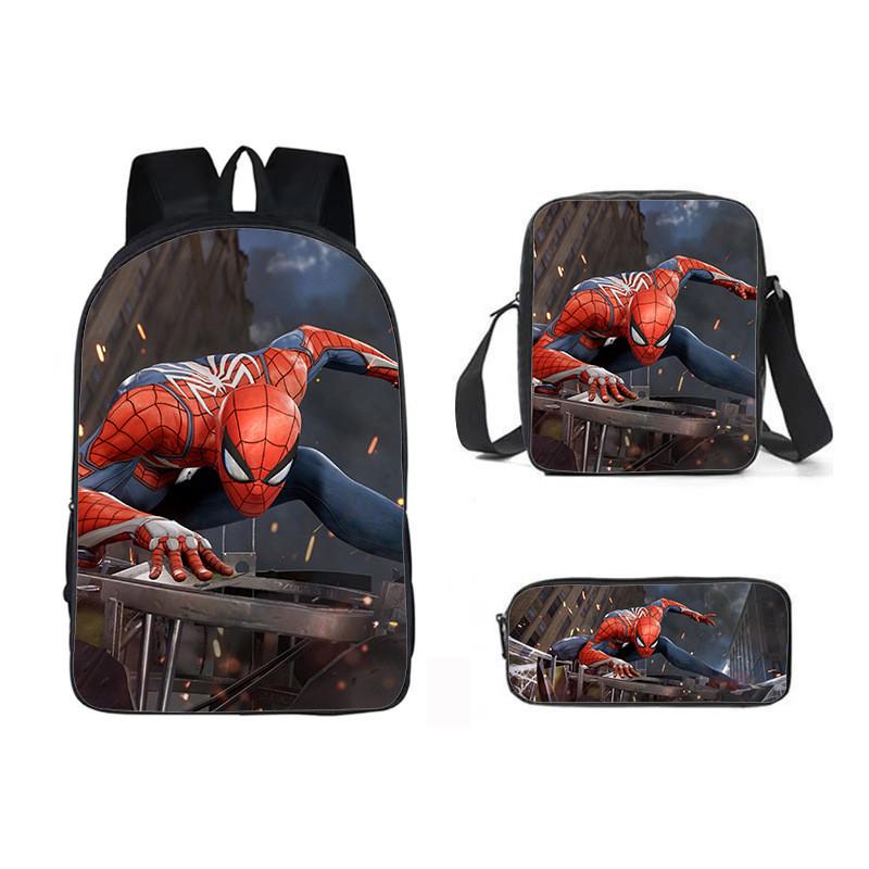 Backpack Three Piece Set Waterresistant Material Kids For