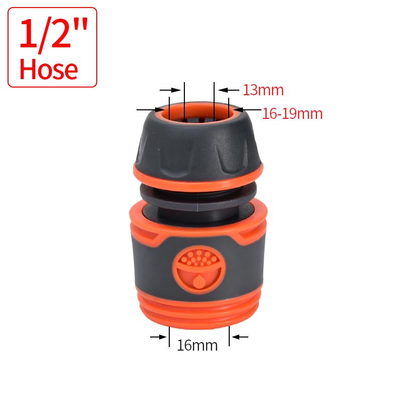 Hose Quick Connectors 1/2'' 3/4" Garden Quick Hose Connector for Garden Irrigation Water Pipe Extender Connector Accessories