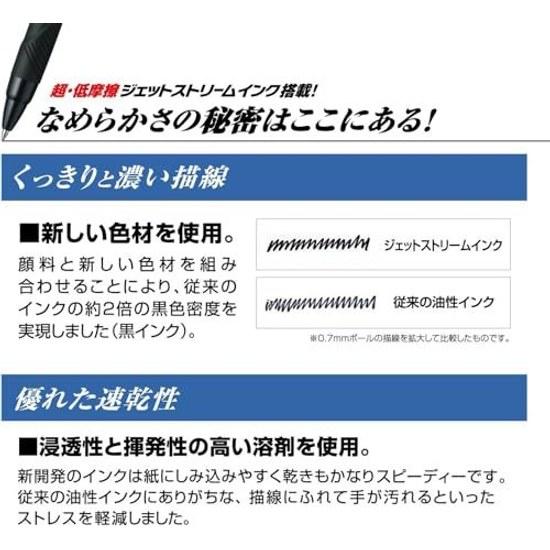 Многофункциональная ручка Mitsubishi Pencil Jetstream 41 0.7 Кобальтово-зеленая MSXE