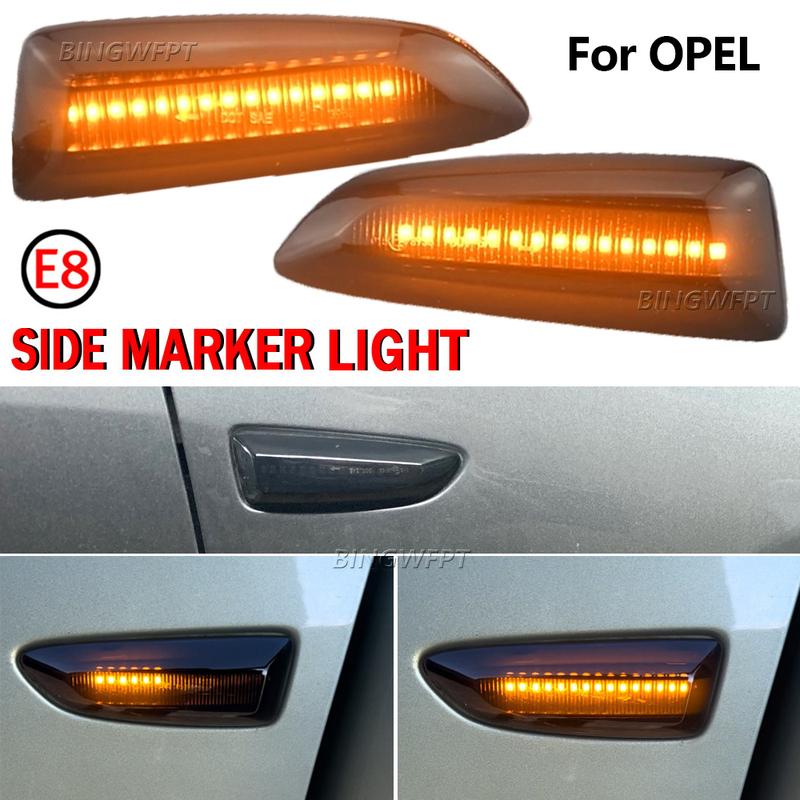 Sequential Blinker LED Side Marker Light For Opel Zafira Tourer ignia Grandland Crossland Astra J K Indicator Repeater Lamp